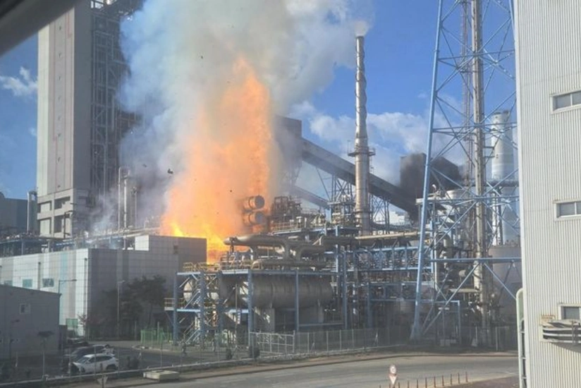 Из-за пожара на ТЭЦ в Южной Корее пострадали два человека