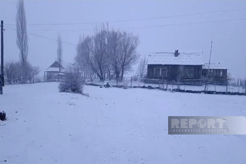 Высота снежного покрова в Нахчыване составила 3 см