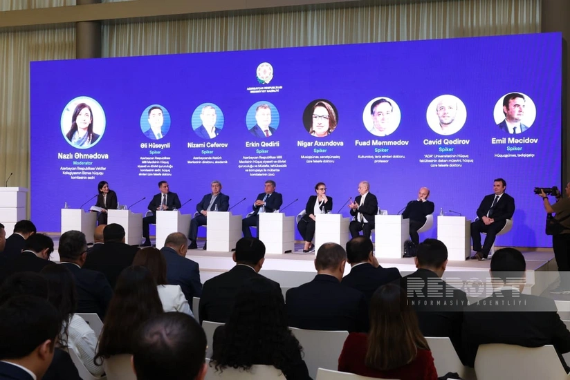 Bakıda mədəniyyət və hüquq məsələləri ilə bağlı panel müzakirə keçirilib