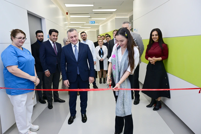 Leyla Əliyeva Liv Bona Dea Hospitalında Sümük iliyi nəqli mərkəzinin açılışında iştirak edib