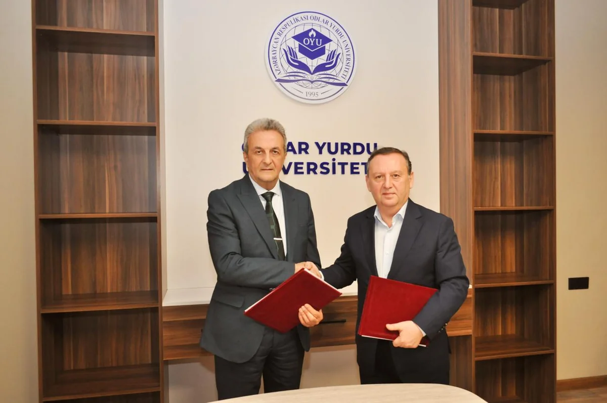 Qiymətləndiricilər Palatası və Odlar Yurdu Universiteti Əməkdaşlıq Memorandumu imzalayıb