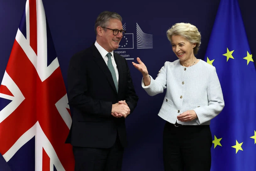 Starmer, von der Leyen discuss progress of Russian assets confiscation