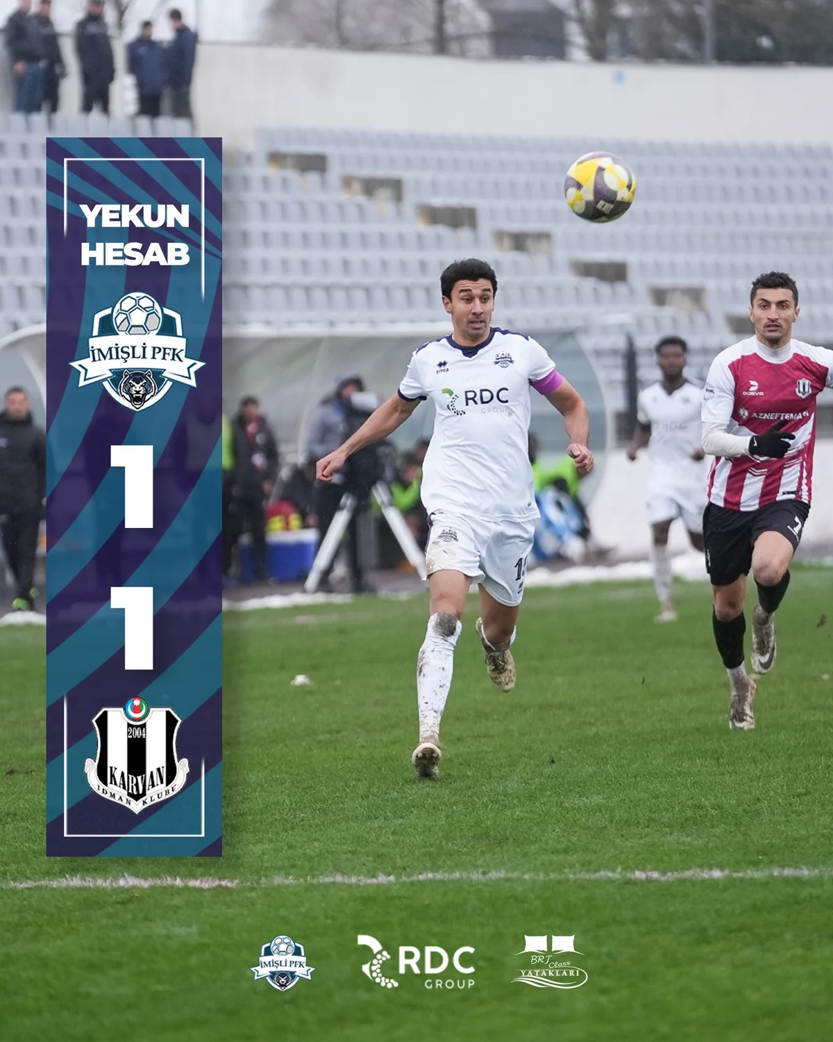 Premyer Liqanın XV turunda İmişli Karvan-Yevlaxla heç-heçəyə razılaşıb