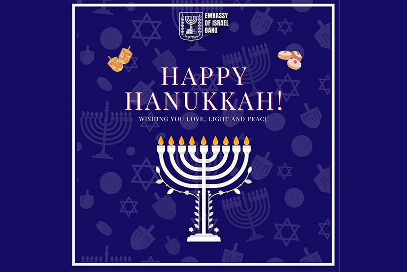 Israeli Embassy in Baku publishes Hanukkah greetings
