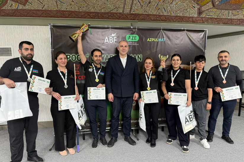 Bilyardın Pool növü üzrə Azərbaycan çempionatı keçirilib