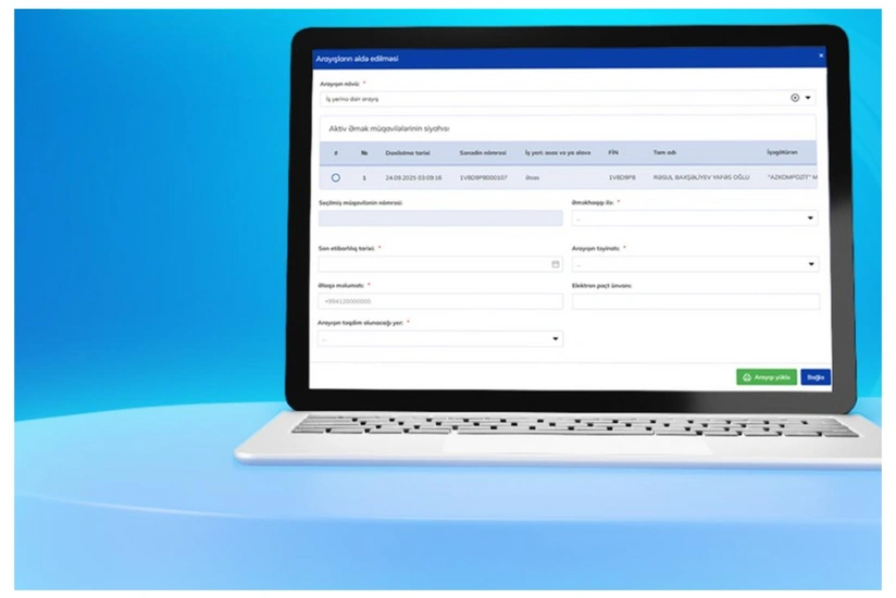 ƏMAS-da 18 yaşadək işçilər və iş yerinə dair e-arayış xidməti ilə bağlı yeniliklər tətbiq edilib