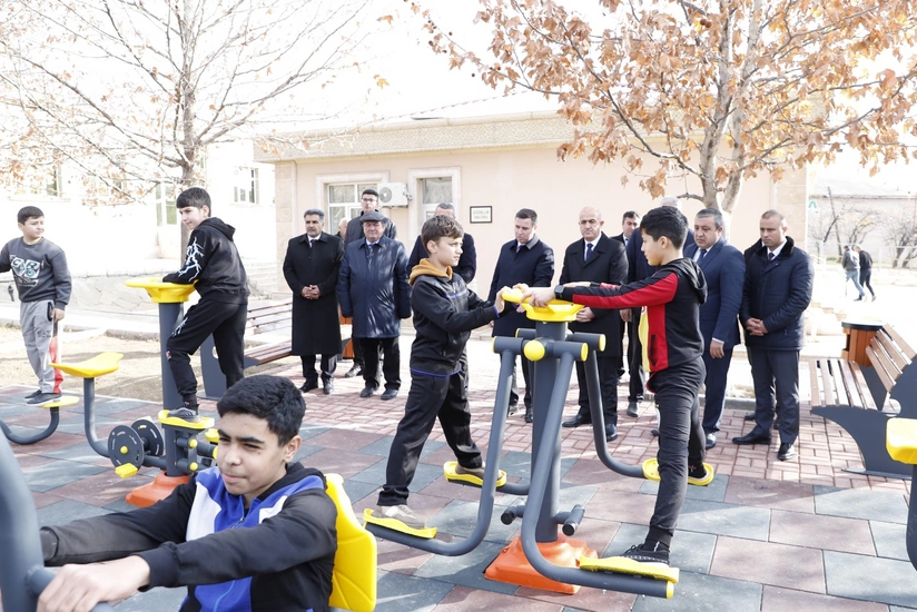 Babək və Şahbuzda idman qurğuları istifadəyə verilib