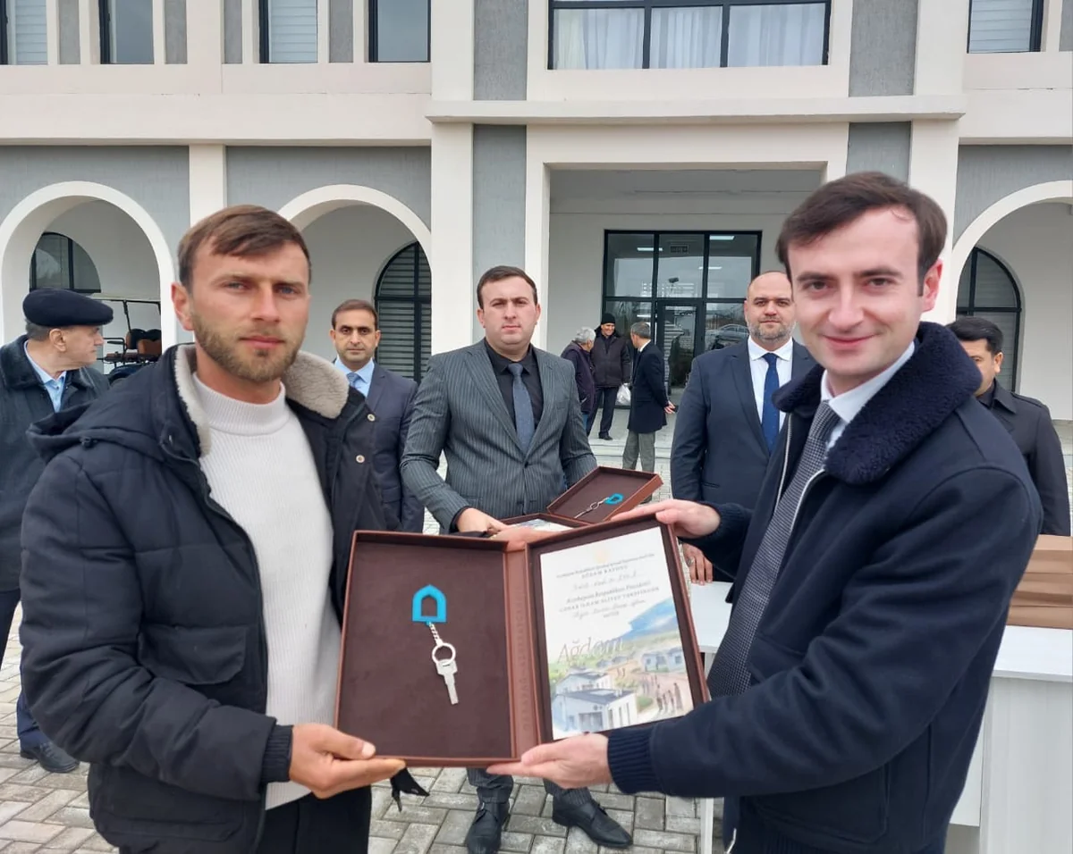 Resettled families arrive in Azerbaijan's Aghdam and Khojavand districts