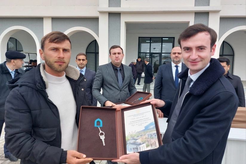 Resettled families arrive in Azerbaijan's Aghdam and Khojavand districts