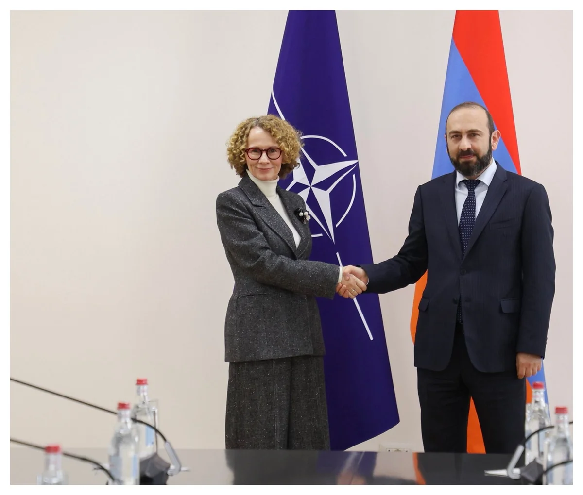 Mirzoyan, NATO's Šekerinska discuss prospects linked to unblocking regional routes