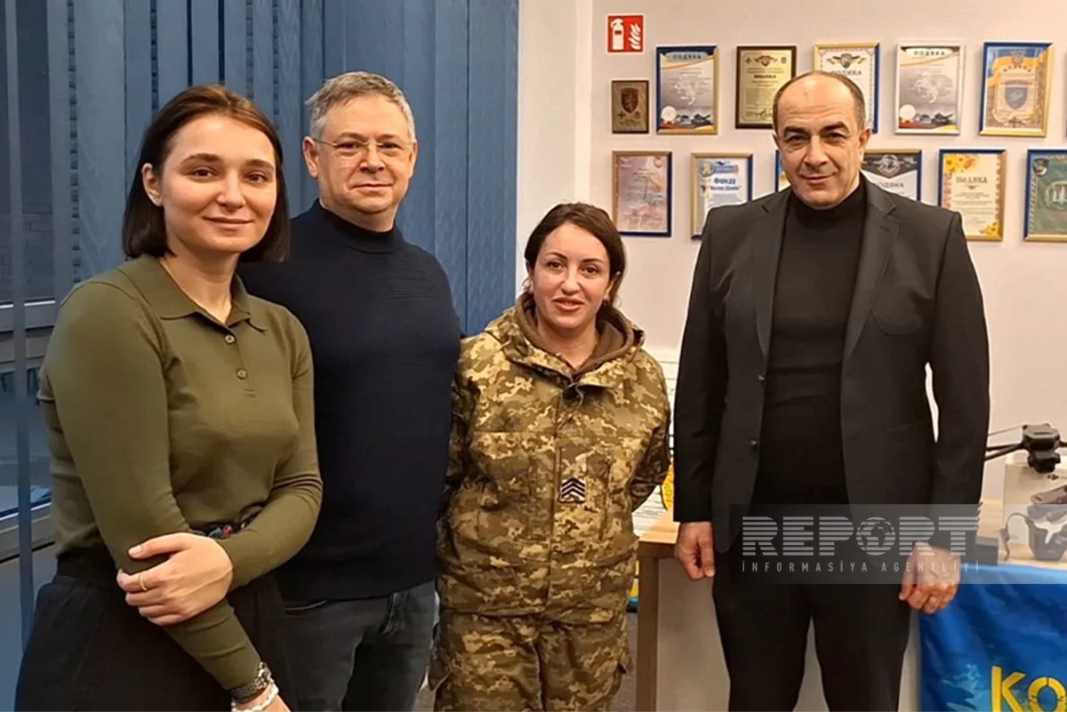 Ukraynanın Qərbi azərbaycanlı qadın hərbi pilotu ilə görüş keçirilib - FOTOREPORTAJ