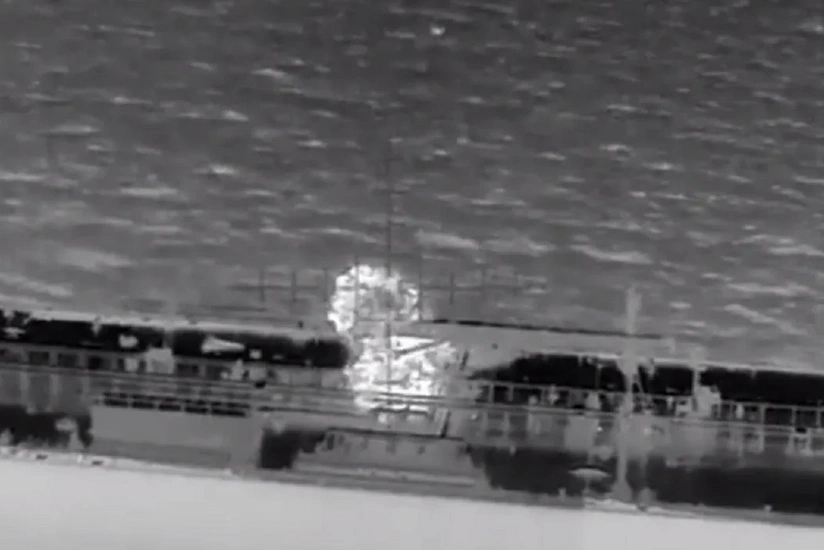 СБУ впервые поразила дронами танкер теневого флота РФ в Средиземном море