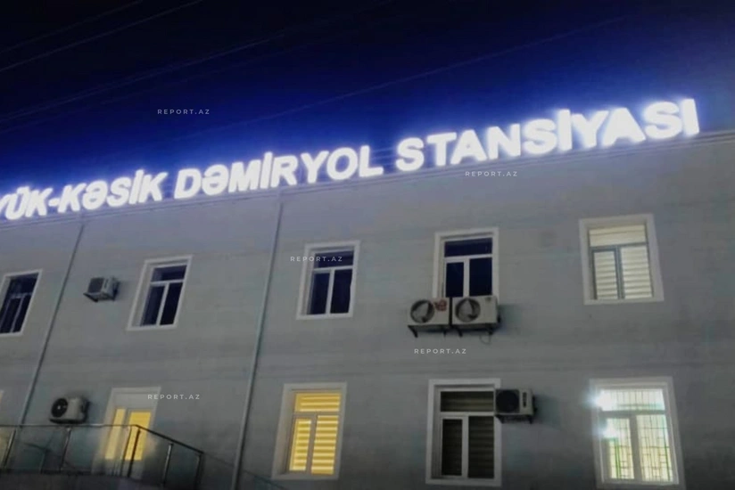 Train carrying fuel for Armenia departs from Boyuk-Kasik railway station in Azerbaijan