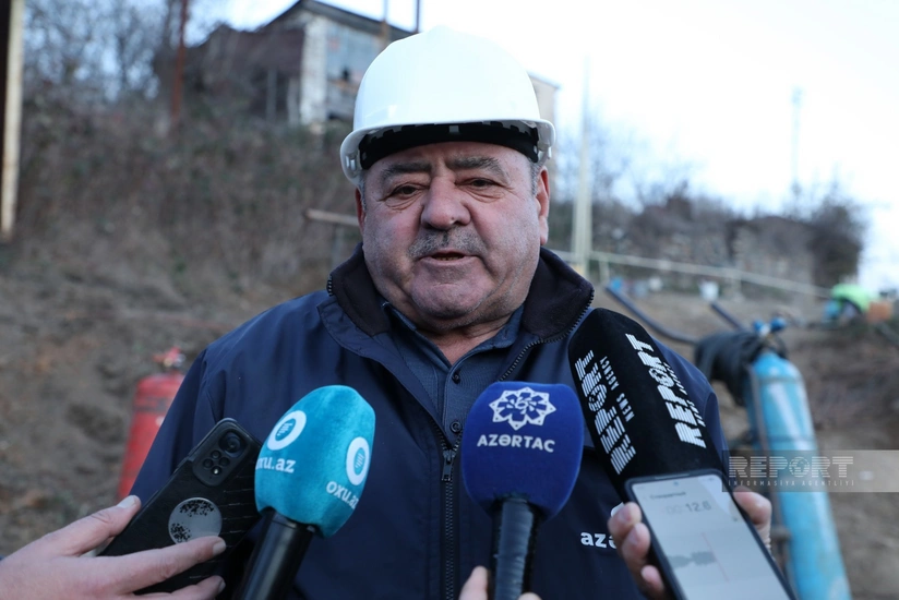 Azəriqaz: Ağdərənin Vəngli kəndində qaz xətləri 300 evi əhatə edəcək