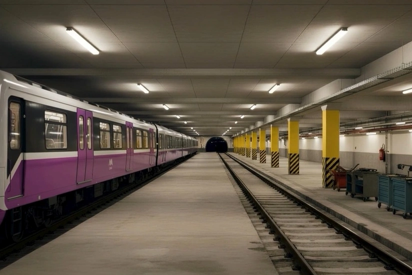İçərişəhər metro stansiyasında xətlərin ayrılması üçün dönmə tunelinin inşasına start verilib