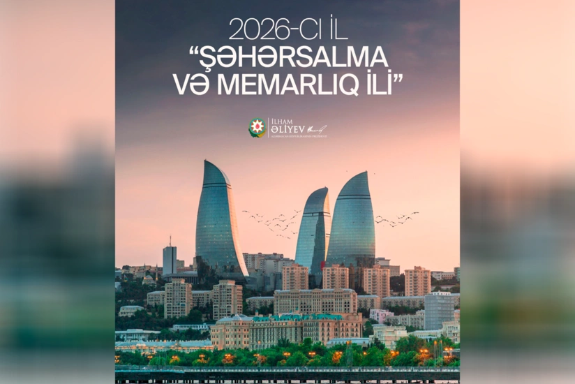 Ильхам Алиев поделился публикацией в связи с объявлением Года Градостроительства и Архитектуры