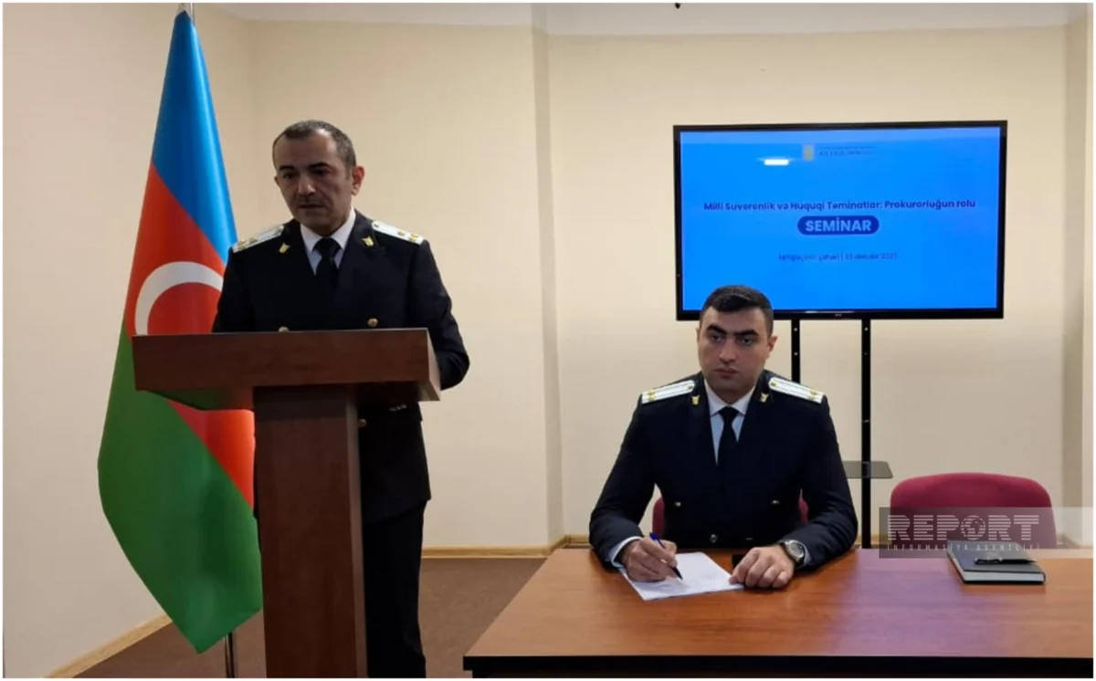 Mingəçevirdə milli suverenlik və hüquqi təminatlar mövzusunda seminar keçirilib