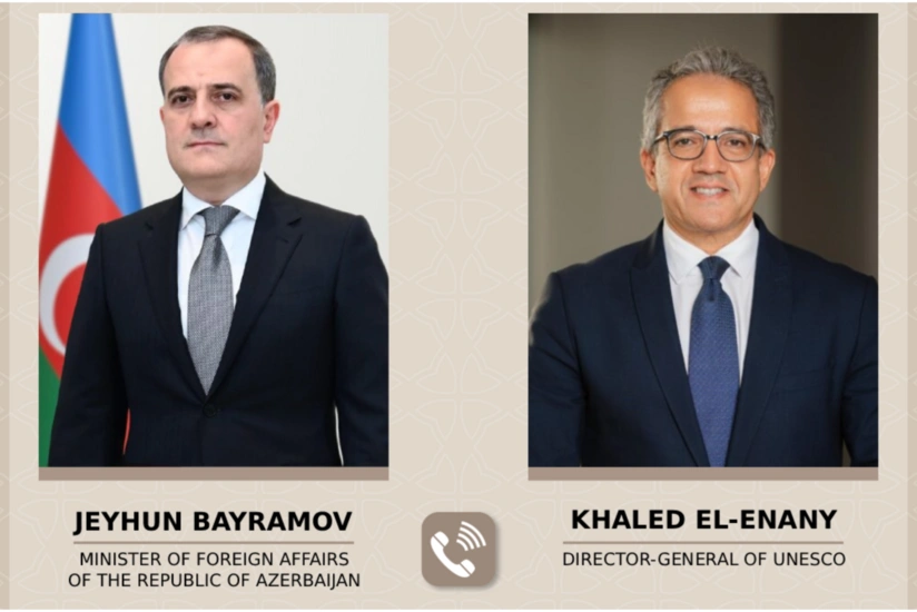 Джейхун Байрамов провел телефонный разговор с новым гендиректором UNESCO