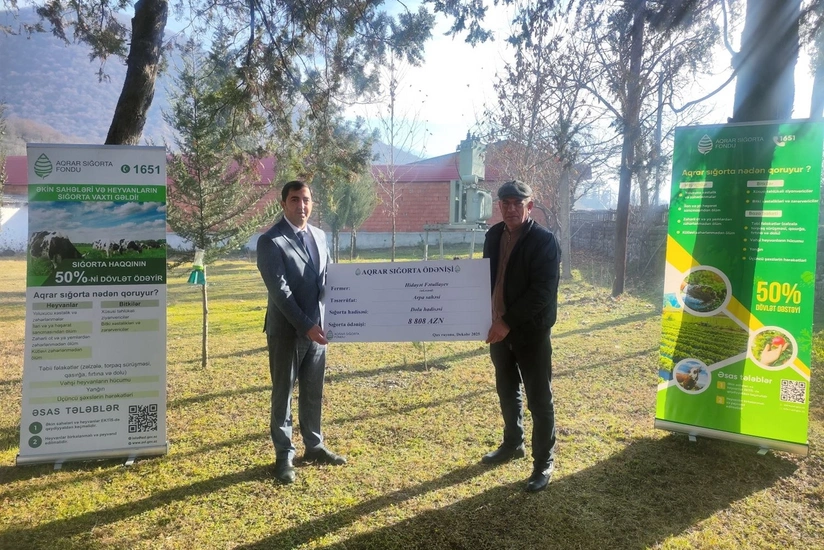 Zaqatala və Qaxdan olan fermerlərə 22 min manatdan çox sığorta ödənişi edilib