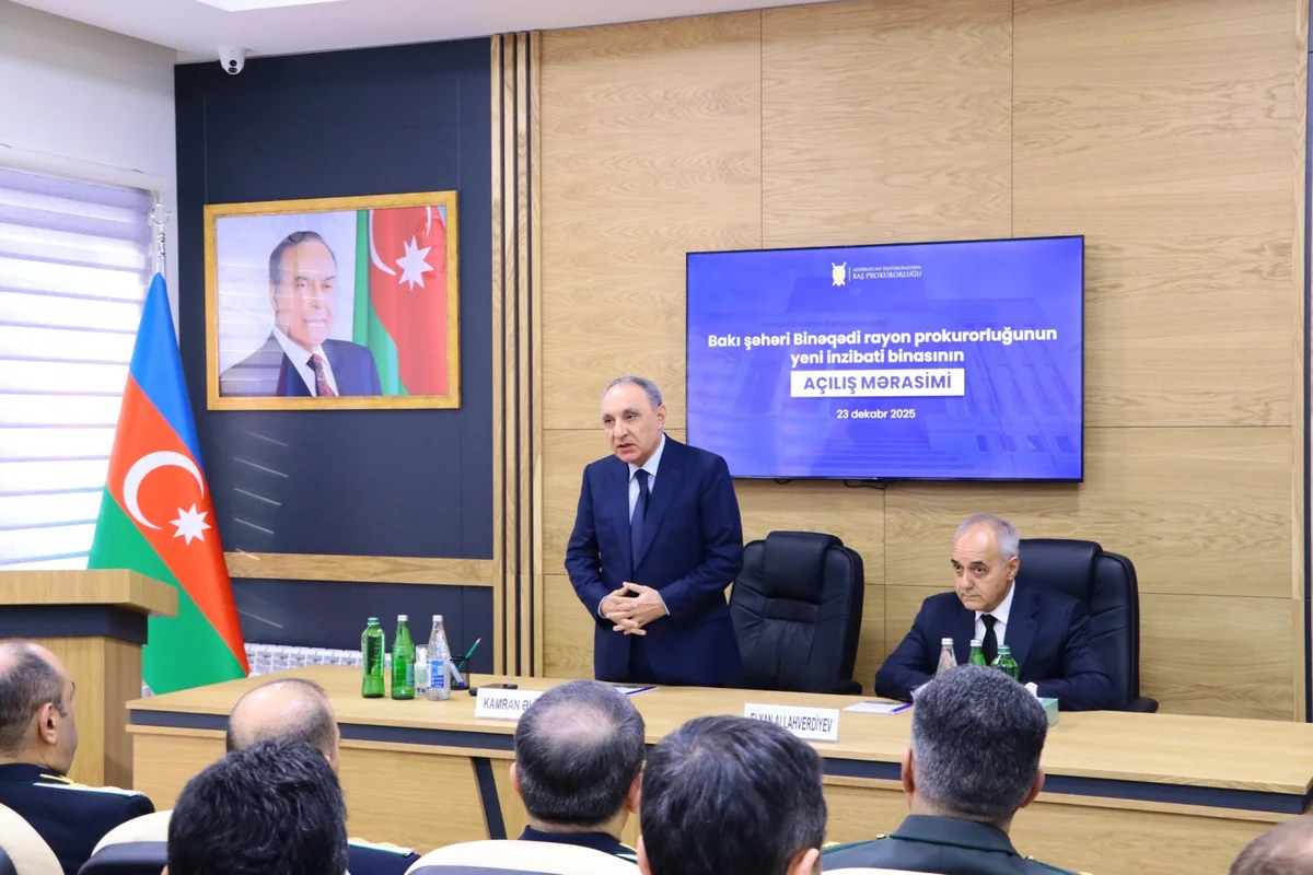 Binəqədi rayon prokurorluğunun yeni inzibati binası istifadəyə verilib