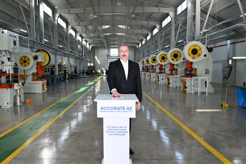 Xocalının Ballıca kəndində ofis mebelləri və mebel aksesuarlarının istehsalı müəssisəsi açılıb