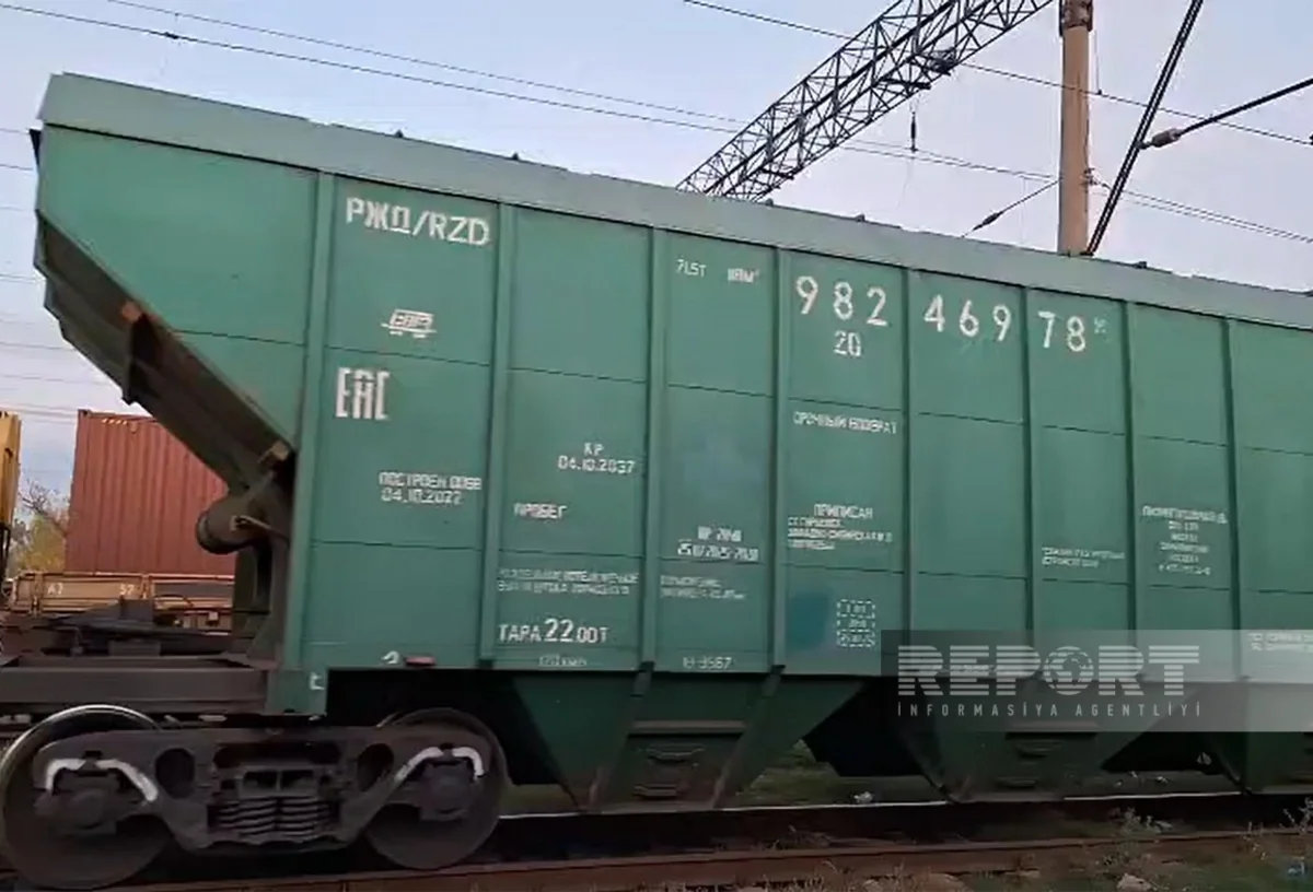 Another train carrying Russian grain to Armenia arrives in Azerbaijan