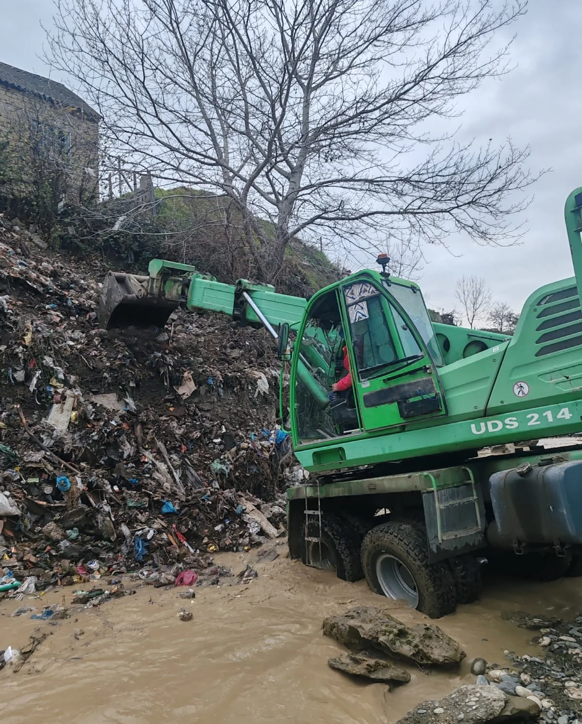 Qudyalçayın Xaçmazdan keçən hissəsində təmizlik aksiyası aparılıb