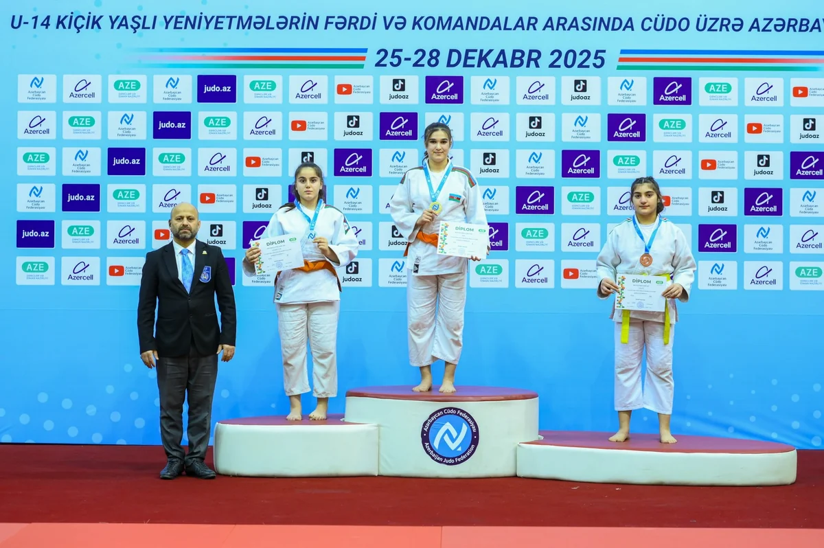 14 yaşadək cüdoçular arasında Azərbaycan birinciliyində daha 6 çəkidə mükafatçılar bəlli olub