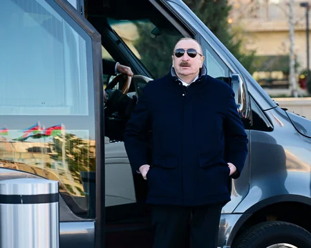 Президент Ильхам Алиев посетил Баку Белый город - ОБНОВЛЕНО