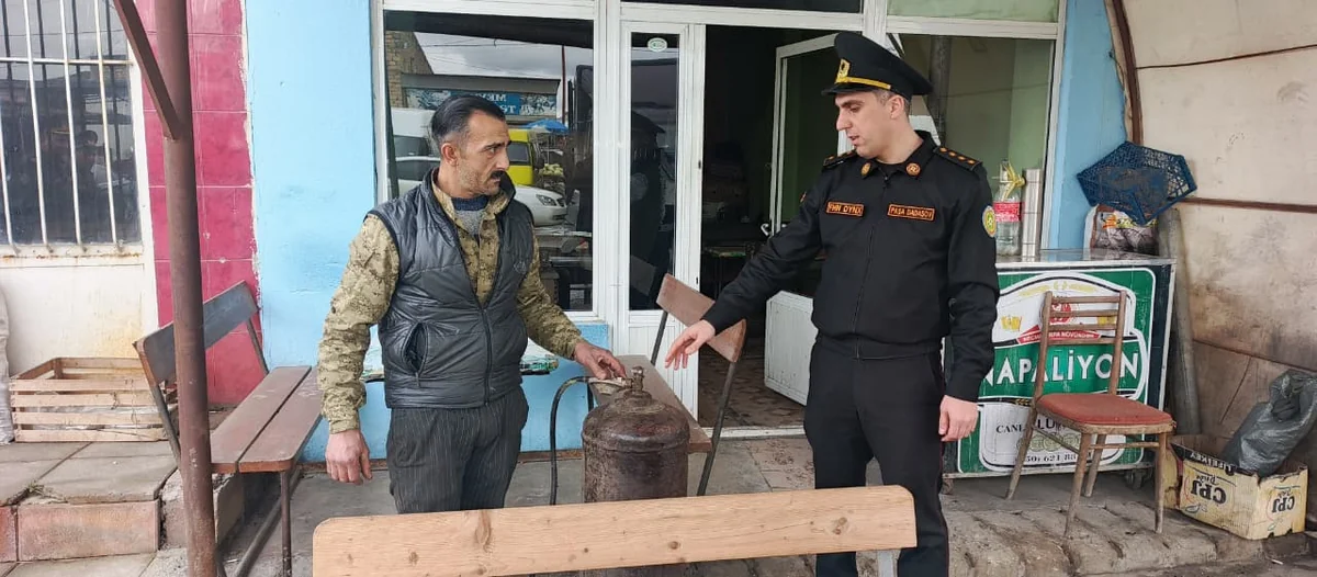 FHN Xaçmazda propan qaz balonlarından təhlükəli istifadə halları aşkar edib