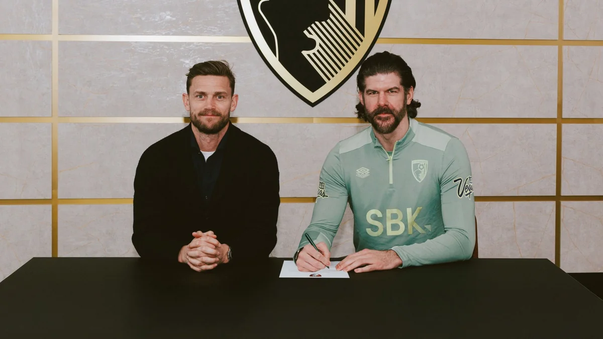 Goalkeeper Fraser Forster joins Bournemouth on six-month deal