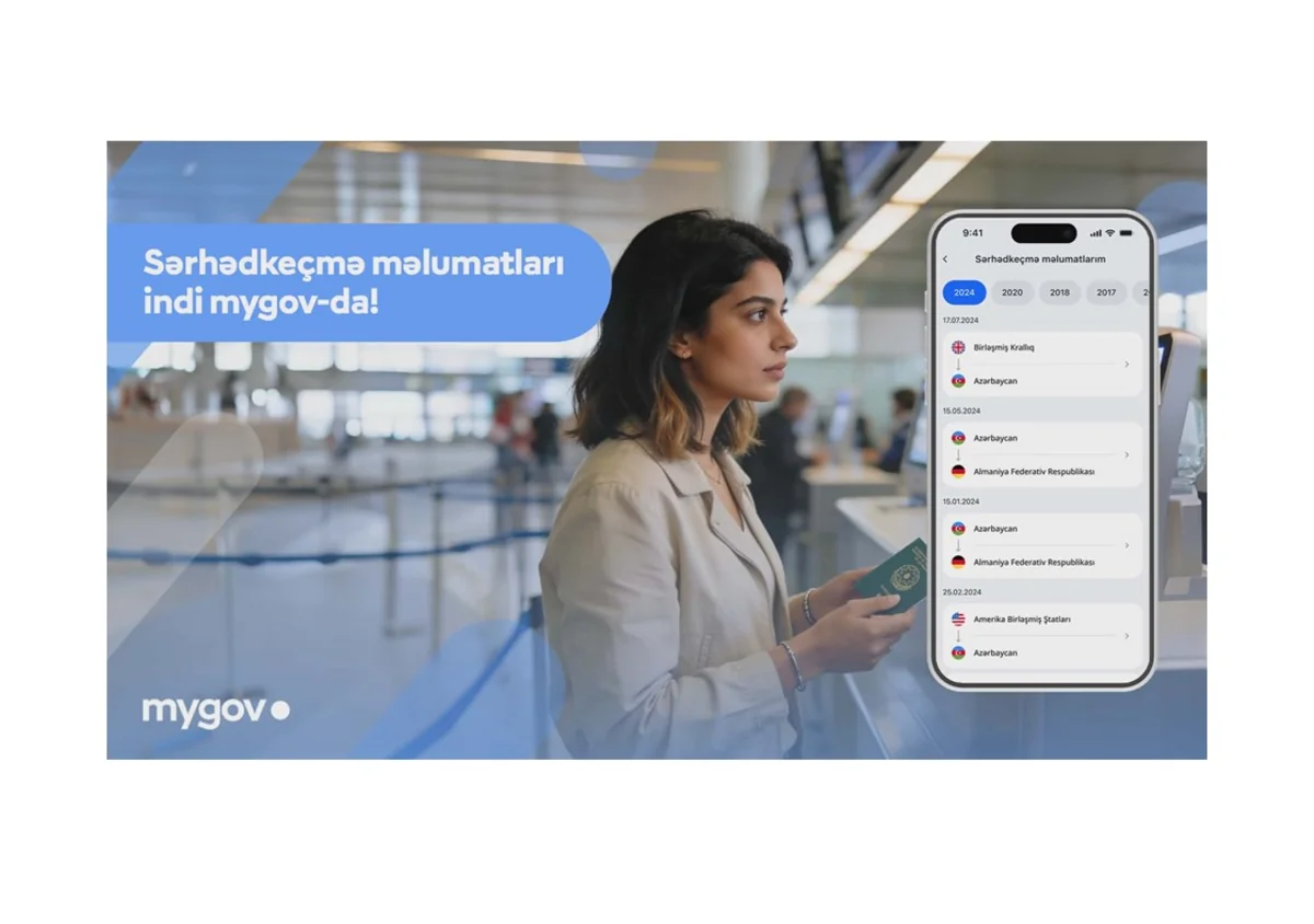 Vətəndaşlar sərhədkeçmə məlumatlarına artıq mygov platformasında baxa biləcəklər