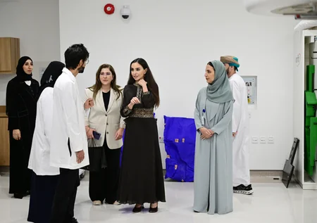 Leyla Aliyeva visits Sultan Qaboos Comprehensive Cancer Care and Research Center in Muscat