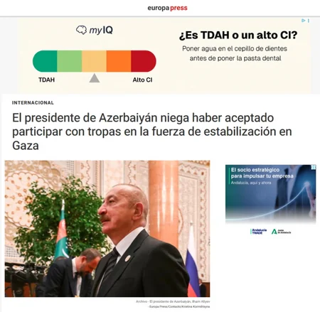 Интервью президента Ильхама Алиева местным телеканалам - в центре внимания мировых медиа