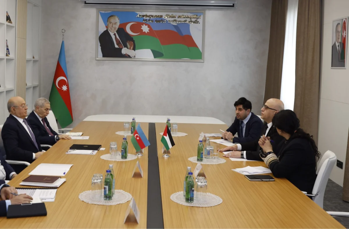 Azerbaijan's emergency situations minister meets Palestinian ambassador