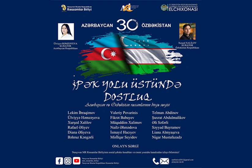 Online exhibition held with joint participation of artists from Azerbaijan, Uzbekistan