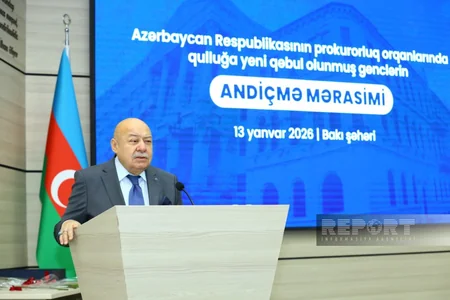 Prokurorluq orqanlarında qulluğa yeni qəbul edilən əməkdaşlar and içib