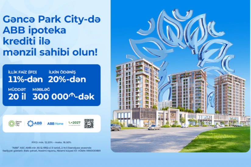 ABB-nin ipoteka krediti ilə Gəncə Park City-də mənzil sahibi olun!