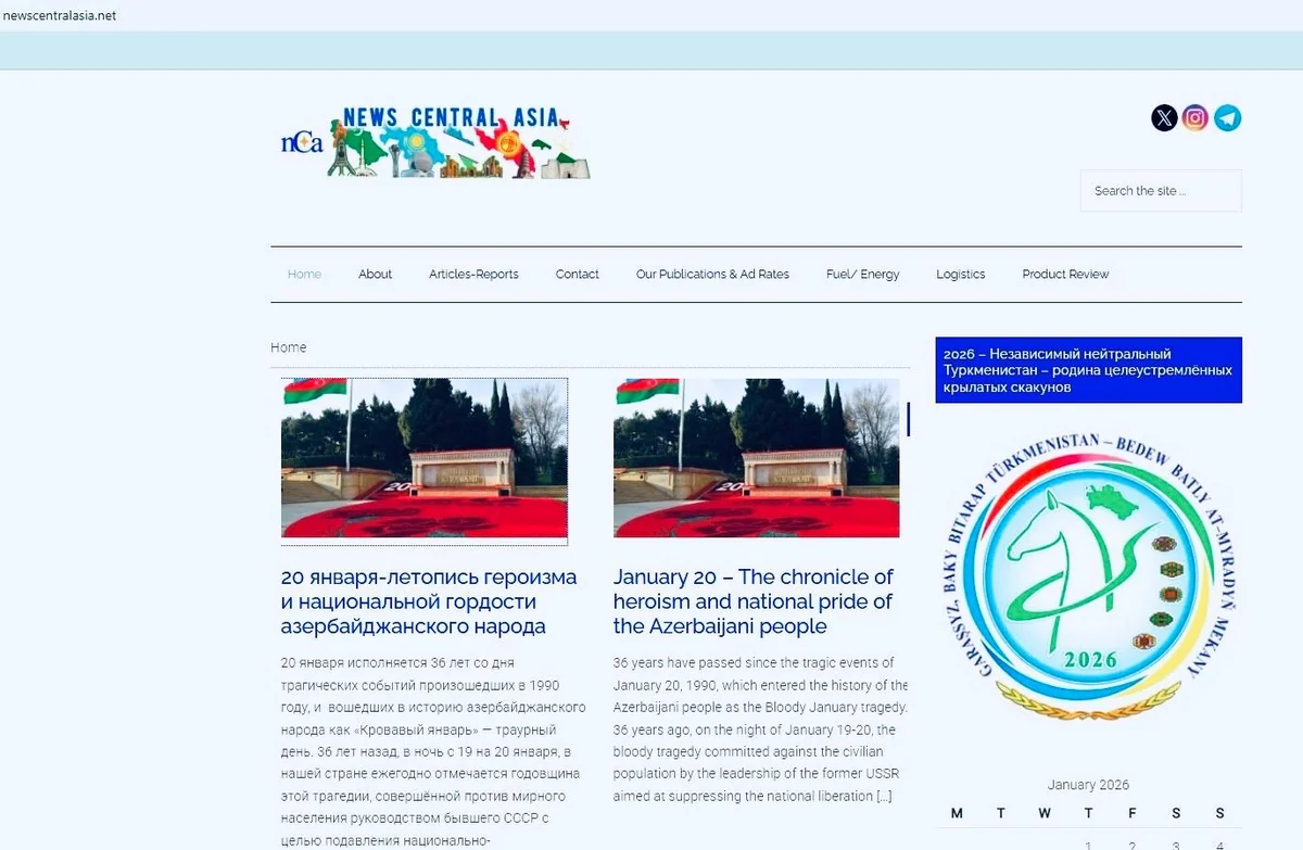 Embassy of Azerbaijan in Turkmenistan publishes materials about January 20 tragedy