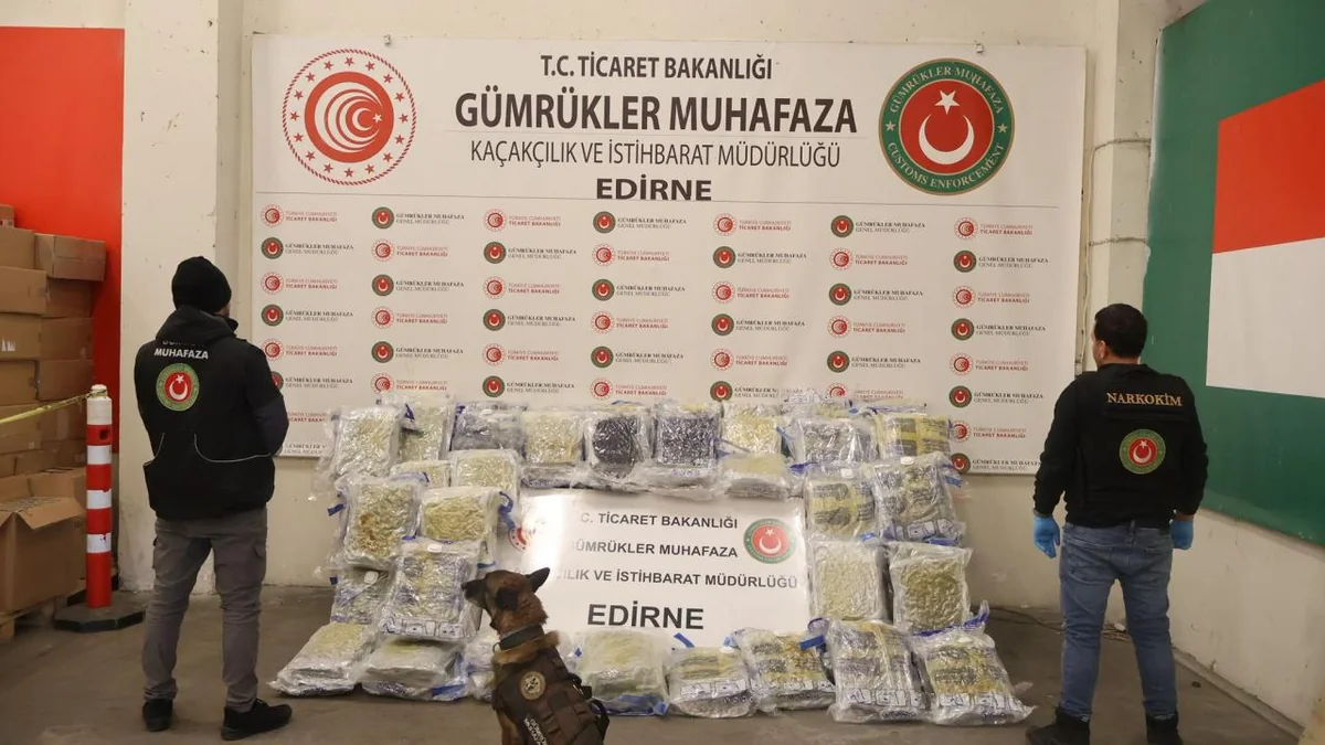 Bolqarıstandan Türkiyəyə keçən TIR-da 144 kq narkotik aşkarlanıb