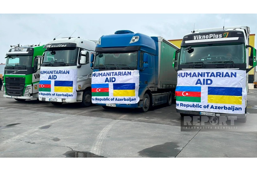 Azərbaycandan Ukraynaya 1 milyon dollar dəyərində növbəti humanitar yardım yola salınıb