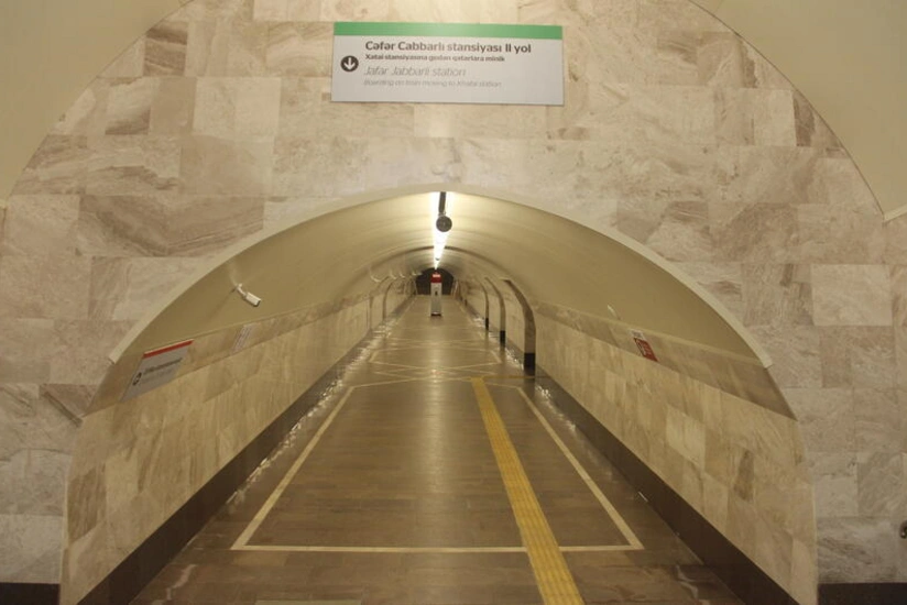 28 May-Cəfər Cabbarlı metrostansiyaları arasında yeni piyada tunelində qazıntı işlərinə başlanılıb