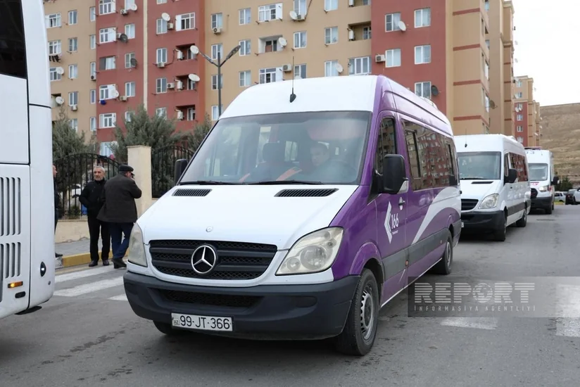 Xankəndi şəhərinə ilk köç karvanı yola salınıb
