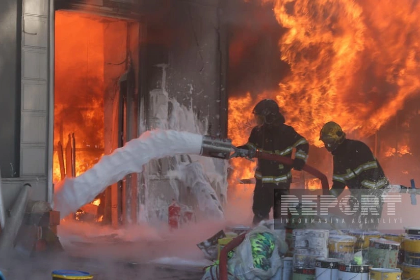 Dərnəgüldəki obyektdə baş verən yanğın söndürülüb - YENİLƏNİB-9
