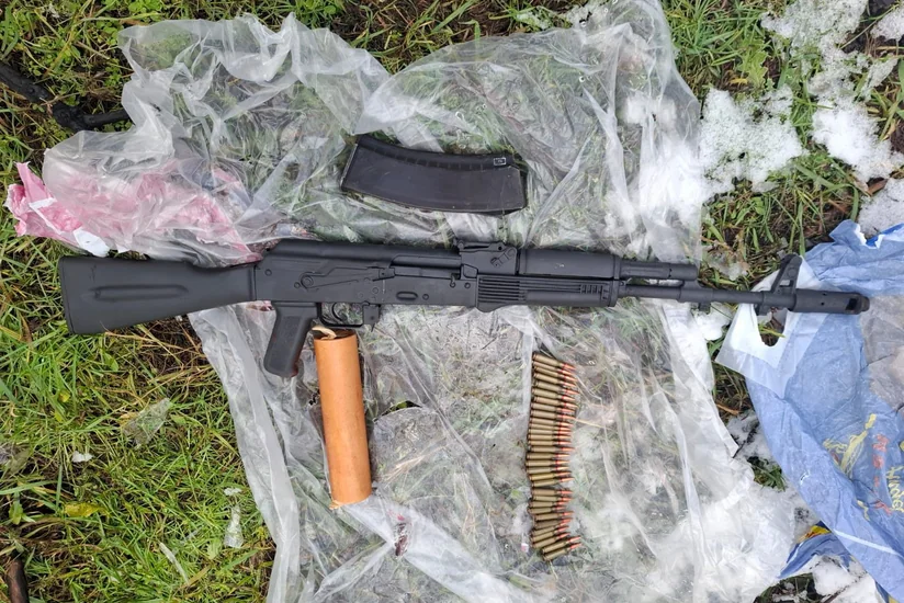 Zərdabda avtomat və qumbara aşkar olunub