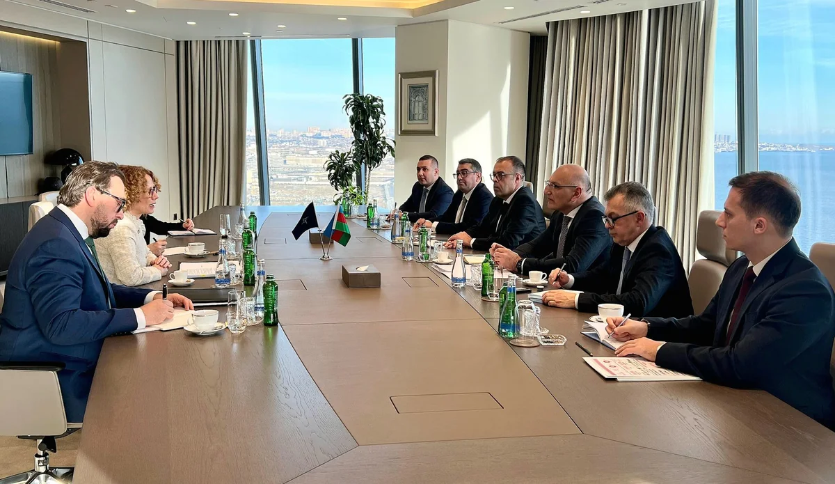 Elçin Əmirbəyov NATO Baş katibinin müavini ilə Bakı-İrəvan sülh prosesini müzakirə edib