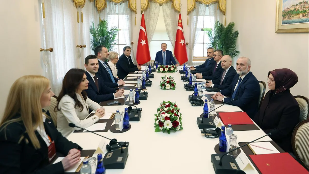Ərdoğan Balkan Sülh Platformasının iştirakçılarını qəbul edib