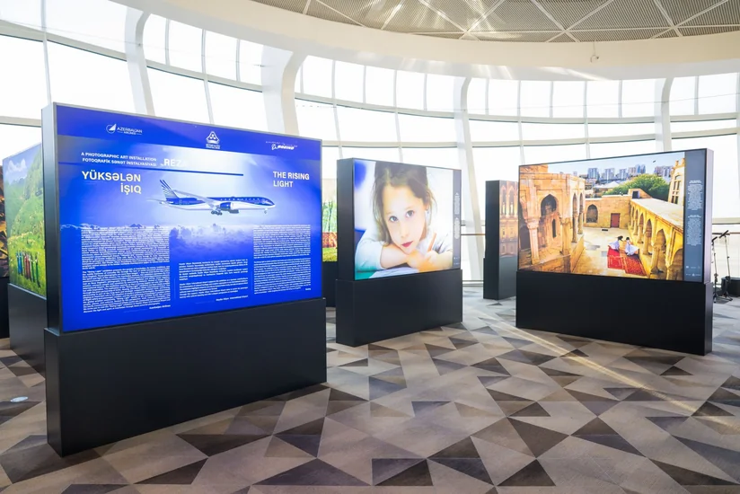 The Rising Light: REZA Exhibition Presented at Heydar Aliyev International Airport