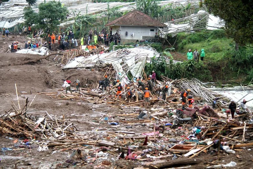 Death toll rises to 16 following landslide in Indonesia's West Java