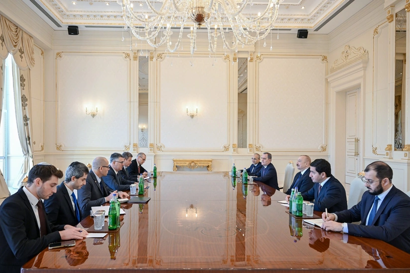 Prezident İlham Əliyev İsrailin XİN başçısını qəbul edib